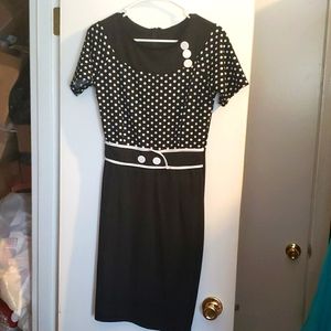 Black and White Polka Dot dress